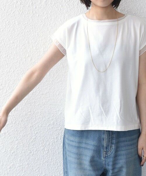 SHIPS / シップス Tシャツ | 《一部追加予約》SHIPS Colors:〈接触冷感・手洗い可能〉クールタッチ シアーコンビTEE◆ | 詳細12