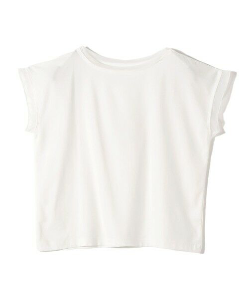 SHIPS / シップス Tシャツ | 《予約》SHIPS Colors:〈接触冷感・手洗い可能〉クール タッチ シアー コンビ TEE◆（オフホワイト）