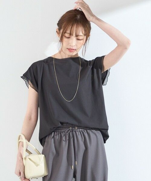 SHIPS / シップス Tシャツ | 《一部追加予約》SHIPS Colors:〈接触冷感・手洗い可能〉クールタッチ シアーコンビTEE◆ | 詳細17