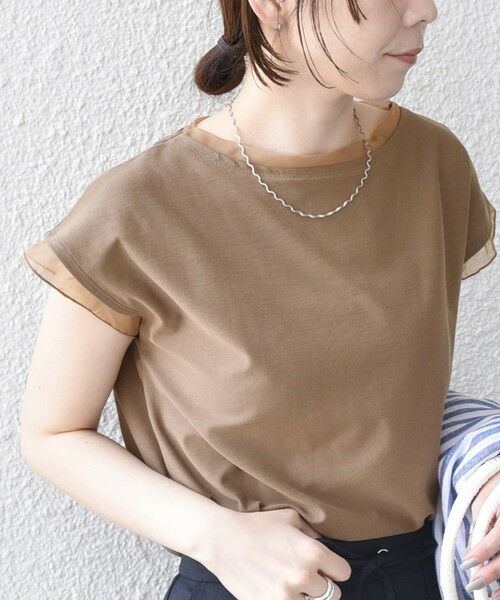 SHIPS / シップス Tシャツ | 《一部追加予約》SHIPS Colors:〈接触冷感・手洗い可能〉クールタッチ シアーコンビTEE◆ | 詳細27