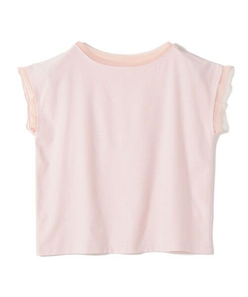 SHIPS / シップス Tシャツ | 《予約》SHIPS Colors:〈接触冷感・手洗い可能〉クール タッチ シアー コンビ TEE◆（ピンク）