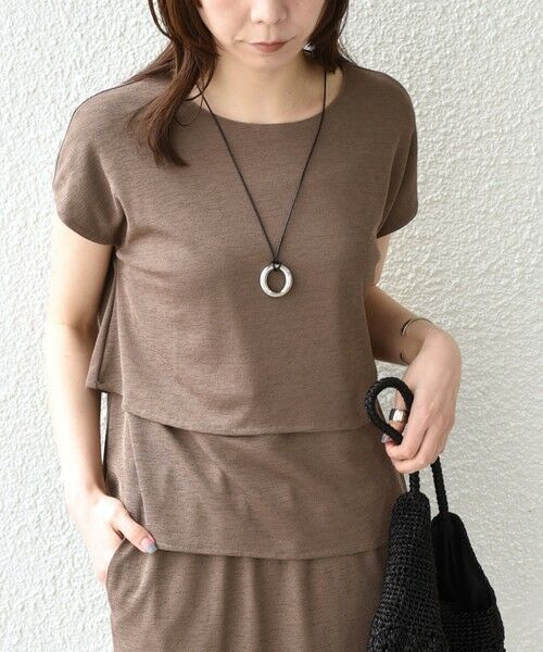 SHIPS / シップス カットソー（半袖以外） | 《予約》SHIPS Colors:〈手洗い可能〉リネンライク ミラノ ティアード トップス◆ | 詳細11