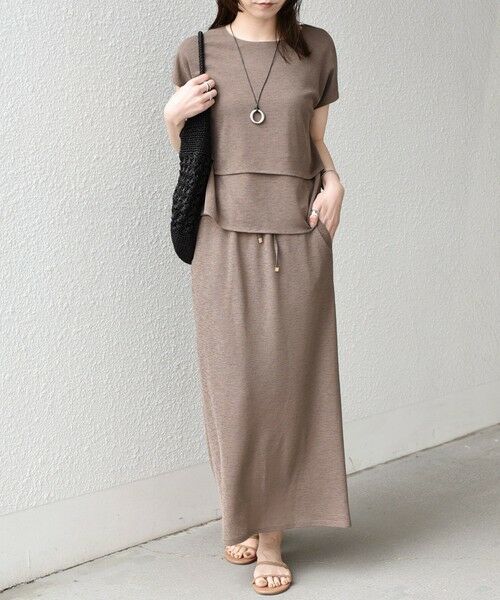 SHIPS / シップス カットソー（半袖以外） | 《予約》SHIPS Colors:〈手洗い可能〉リネンライク ミラノ ティアード トップス◆ | 詳細12