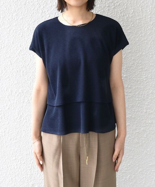 SHIPS / シップス カットソー（半袖以外） | 《予約》SHIPS Colors:〈手洗い可能〉リネンライク ミラノ ティアード トップス◆ | 詳細16