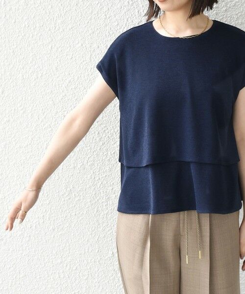 SHIPS / シップス カットソー（半袖以外） | 《予約》SHIPS Colors:〈手洗い可能〉リネンライク ミラノ ティアード トップス◆ | 詳細19