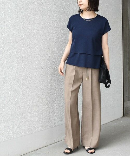 SHIPS / シップス カットソー（半袖以外） | 《予約》SHIPS Colors:〈手洗い可能〉リネンライク ミラノ ティアード トップス◆ | 詳細23