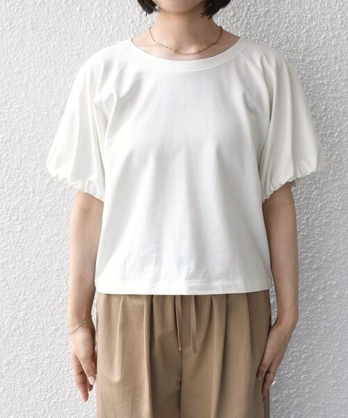 SHIPS / シップス Tシャツ | SHIPS Colors:〈手洗い可能〉ミニ裏毛 バルーンスリーブ トップス | 詳細3