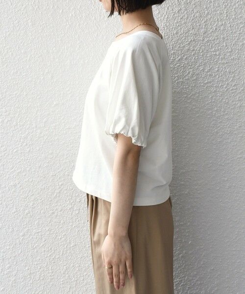 SHIPS / シップス Tシャツ | SHIPS Colors:〈手洗い可能〉ミニ裏毛 バルーンスリーブ トップス | 詳細4