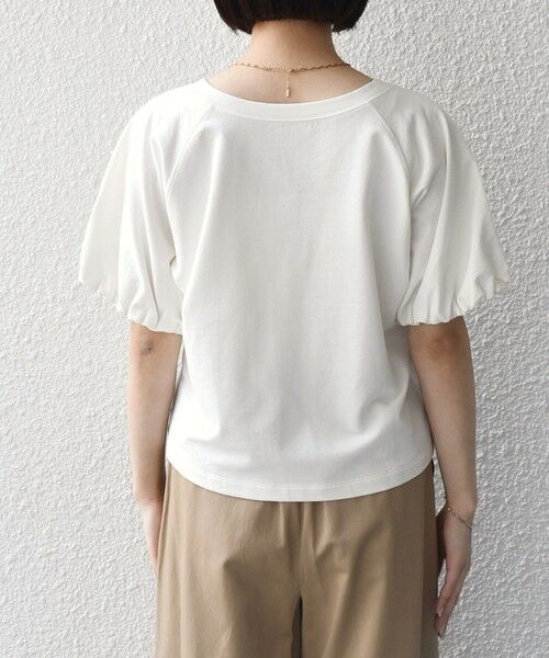 SHIPS / シップス Tシャツ | SHIPS Colors:〈手洗い可能〉ミニ裏毛 バルーンスリーブ トップス | 詳細5