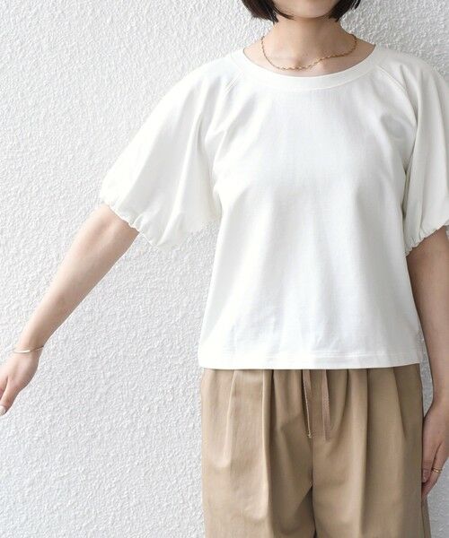 SHIPS / シップス Tシャツ | SHIPS Colors:〈手洗い可能〉ミニ裏毛 バルーンスリーブ トップス | 詳細6
