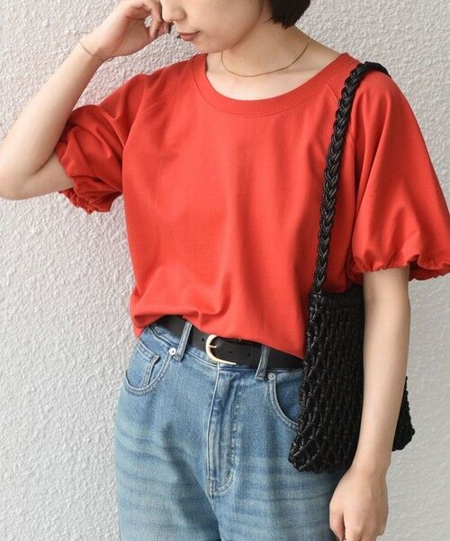 SHIPS / シップス Tシャツ | SHIPS Colors:〈手洗い可能〉ミニ裏毛 バルーンスリーブ トップス | 詳細22