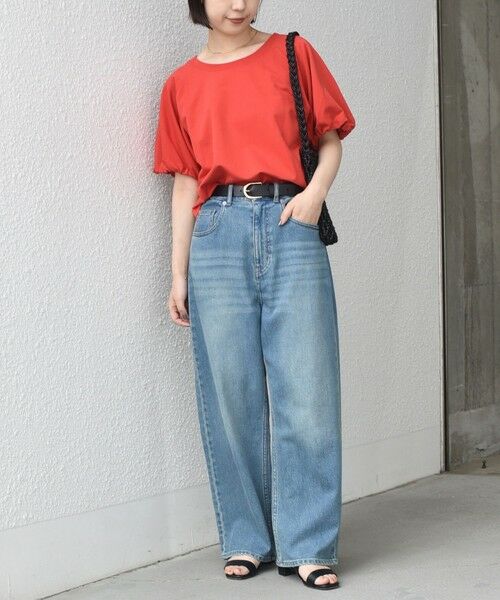 SHIPS / シップス Tシャツ | SHIPS Colors:〈手洗い可能〉ミニ裏毛 バルーンスリーブ トップス | 詳細24