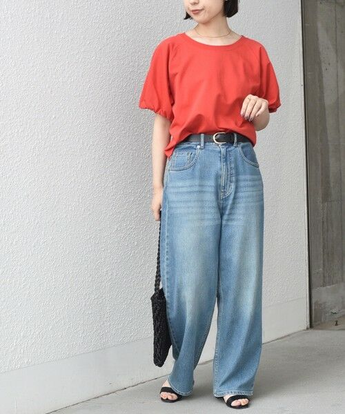 SHIPS / シップス Tシャツ | SHIPS Colors:〈手洗い可能〉ミニ裏毛 バルーンスリーブ トップス | 詳細26