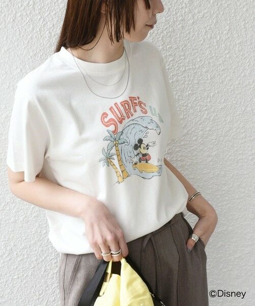 SHIPS / シップス Tシャツ | SHIPS Colors:〈洗濯機可能〉リンク ミッキー サーフ Tシャツ | 詳細8