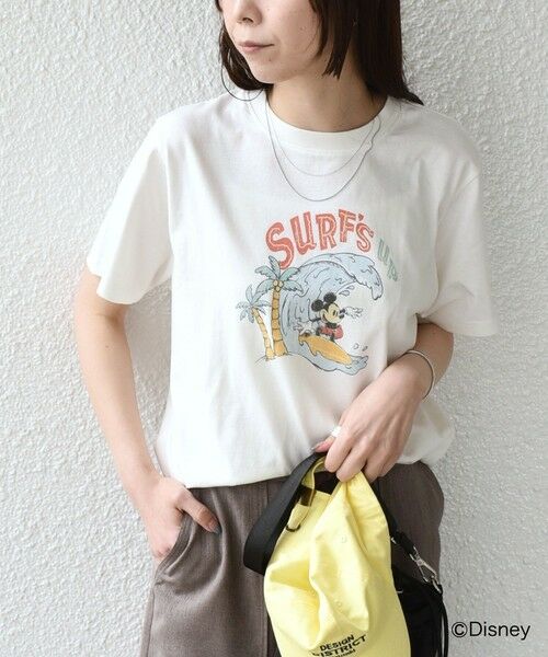 SHIPS / シップス Tシャツ | SHIPS Colors:〈洗濯機可能〉リンク ミッキー サーフ Tシャツ | 詳細9