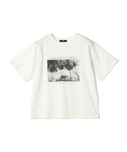 SHIPS / シップス Tシャツ | 《予約》SHIPS Colors:〈接触冷感・UVカット・洗濯機可能〉PALM フォト TEE◆ | 詳細1
