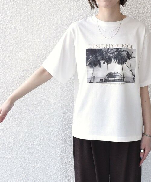 SHIPS / シップス Tシャツ | 《予約》SHIPS Colors:〈接触冷感・UVカット・洗濯機可能〉PALM フォト TEE◆ | 詳細5