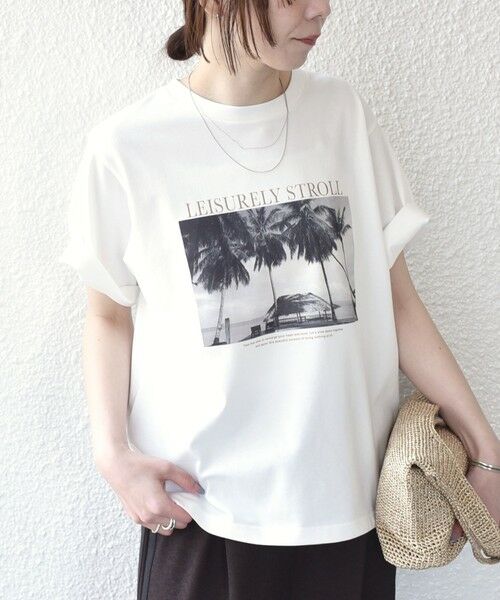 SHIPS / シップス Tシャツ | 《予約》SHIPS Colors:〈接触冷感・UVカット・洗濯機可能〉PALM フォト TEE◆ | 詳細7