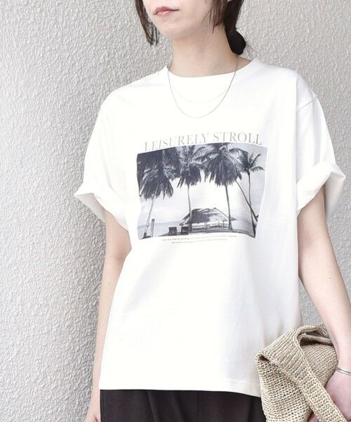 SHIPS / シップス Tシャツ | 《予約》SHIPS Colors:〈接触冷感・UVカット・洗濯機可能〉PALM フォト TEE◆ | 詳細8