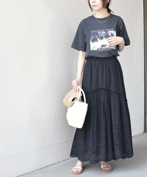 SHIPS / シップス Tシャツ | 《予約》SHIPS Colors:〈接触冷感・UVカット・洗濯機可能〉PALM フォト TEE◆ | 詳細20