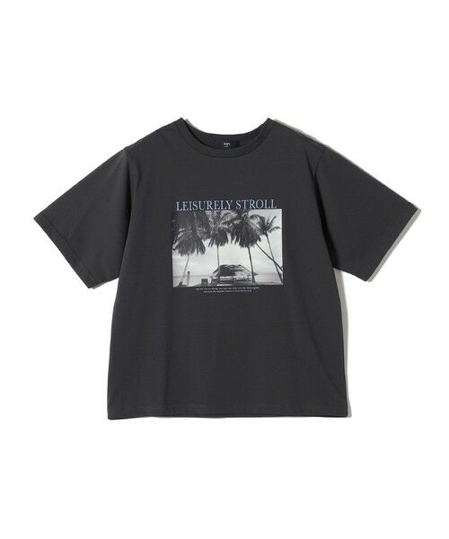 SHIPS / シップス Tシャツ | 《予約》SHIPS Colors:〈接触冷感・UVカット・洗濯機可能〉PALM フォト TEE◆ | 詳細13