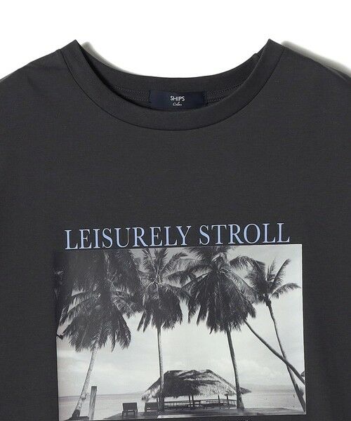 SHIPS / シップス Tシャツ | 《予約》SHIPS Colors:〈接触冷感・UVカット・洗濯機可能〉PALM フォト TEE◆ | 詳細15