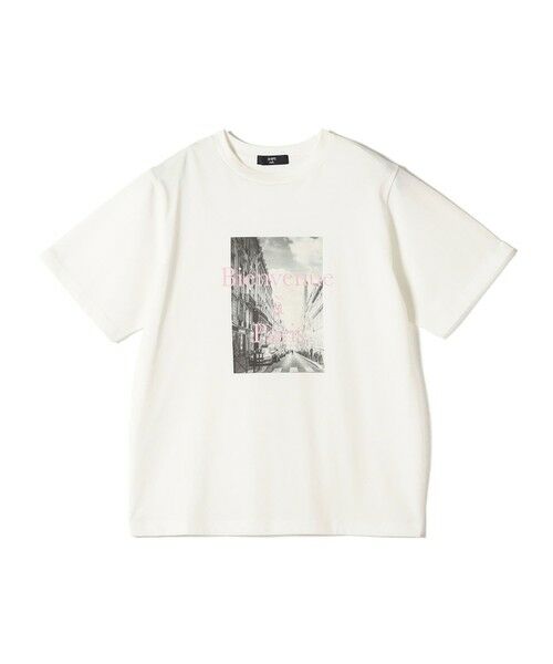 SHIPS / シップス Tシャツ | 《予約》SHIPS Colors:〈接触冷感・UVカット・洗濯機可能〉PARIS フォト TEE◆ | 詳細1