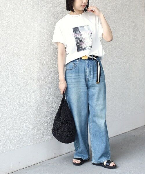 SHIPS / シップス Tシャツ | 《追加・新色予約》SHIPS Colors:〈接触冷感・UVカット〉PARIS フォト TEE◆ | 詳細7