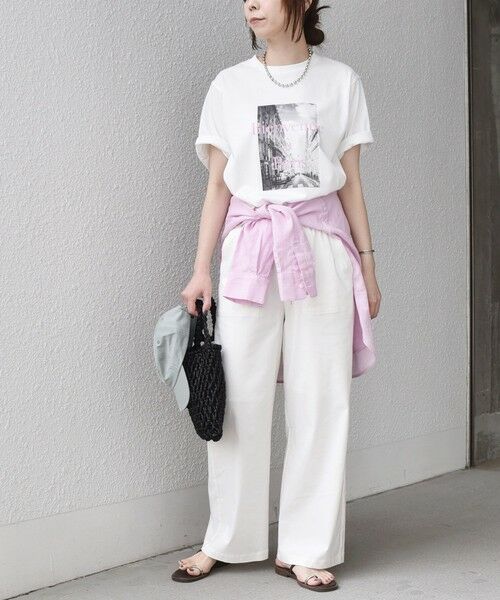 SHIPS / シップス Tシャツ | 《追加・新色予約》SHIPS Colors:〈接触冷感・UVカット〉PARIS フォト TEE◆ | 詳細12