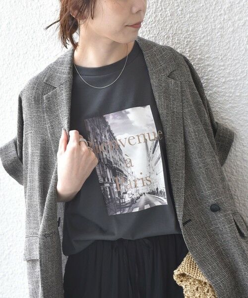SHIPS / シップス Tシャツ | 《追加予約》SHIPS Colors:〈接触冷感・UVカット〉PARIS フォト TEE◆ | 詳細24