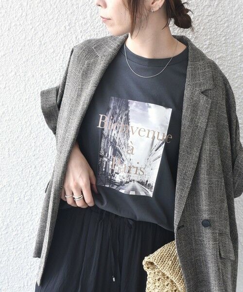 SHIPS / シップス Tシャツ | 《追加予約》SHIPS Colors:〈接触冷感・UVカット〉PARIS フォト TEE◆ | 詳細25
