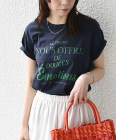 SHIPS / シップス Tシャツ | 《予約》SHIPS Colors:〈洗濯機可能〉フロッキー コンビ プリント TEE◆