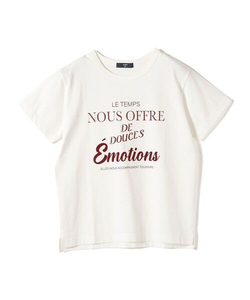 SHIPS / シップス Tシャツ | 《予約》SHIPS Colors:〈洗濯機可能〉フロッキー コンビ プリント TEE◆ | 詳細1