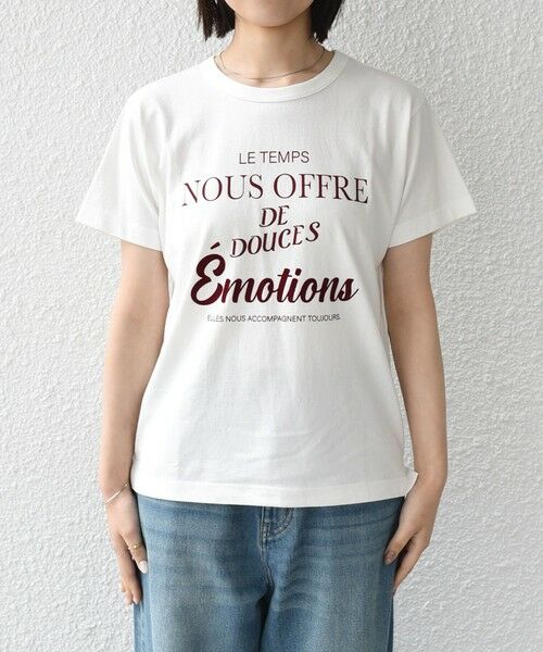 SHIPS / シップス Tシャツ | 《予約》SHIPS Colors:〈洗濯機可能〉フロッキー コンビ プリント TEE◆ | 詳細3