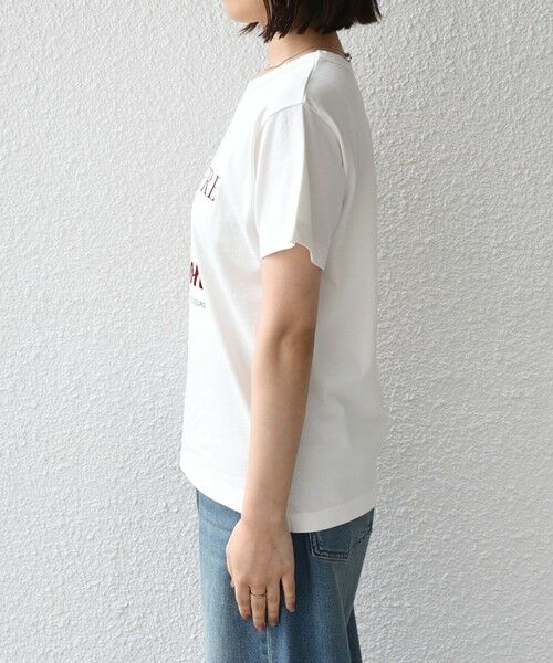 SHIPS / シップス Tシャツ | 《予約》SHIPS Colors:〈洗濯機可能〉フロッキー コンビ プリント TEE◆ | 詳細4