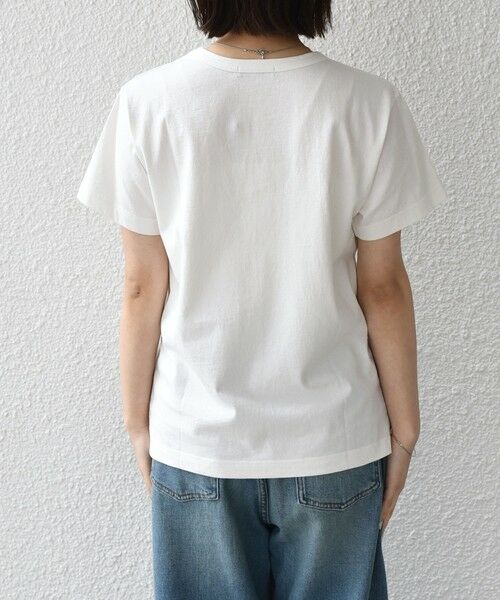 SHIPS / シップス Tシャツ | 《予約》SHIPS Colors:〈洗濯機可能〉フロッキー コンビ プリント TEE◆ | 詳細5