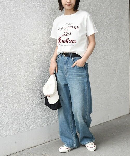 SHIPS / シップス Tシャツ | 《予約》SHIPS Colors:〈洗濯機可能〉フロッキー コンビ プリント TEE◆ | 詳細7