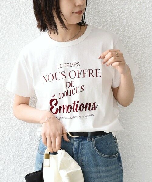 SHIPS / シップス Tシャツ | 《予約》SHIPS Colors:〈洗濯機可能〉フロッキー コンビ プリント TEE◆ | 詳細8