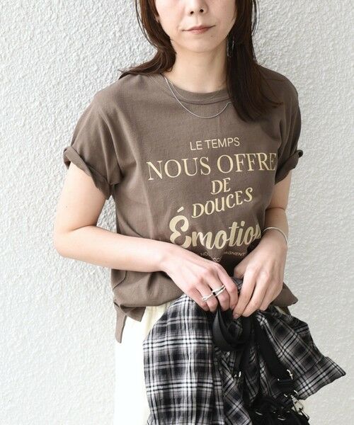 SHIPS / シップス Tシャツ | SHIPS Colors:〈洗濯機可能〉フロッキー コンビ プリント TEE◇ | 詳細21