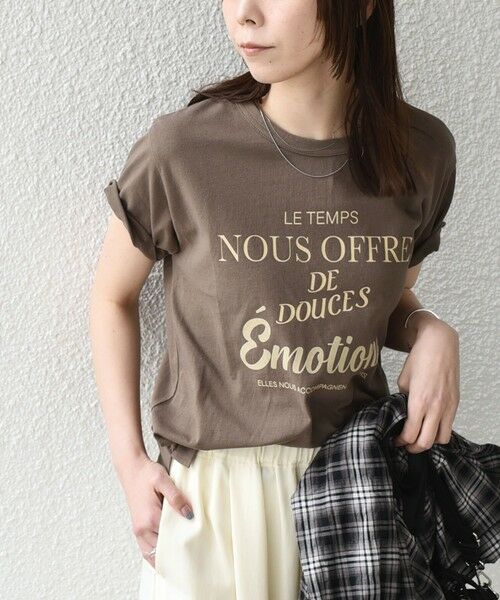 SHIPS / シップス Tシャツ | SHIPS Colors:〈洗濯機可能〉フロッキー コンビ プリント TEE◇ | 詳細23