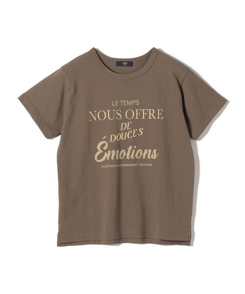 SHIPS / シップス Tシャツ | 《予約》SHIPS Colors:〈洗濯機可能〉フロッキー コンビ プリント TEE◆ | 詳細11