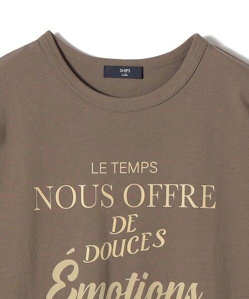 SHIPS / シップス Tシャツ | 《予約》SHIPS Colors:〈洗濯機可能〉フロッキー コンビ プリント TEE◆ | 詳細13