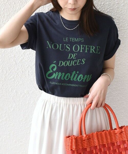 SHIPS / シップス Tシャツ | 《予約》SHIPS Colors:〈洗濯機可能〉フロッキー コンビ プリント TEE◆ | 詳細25