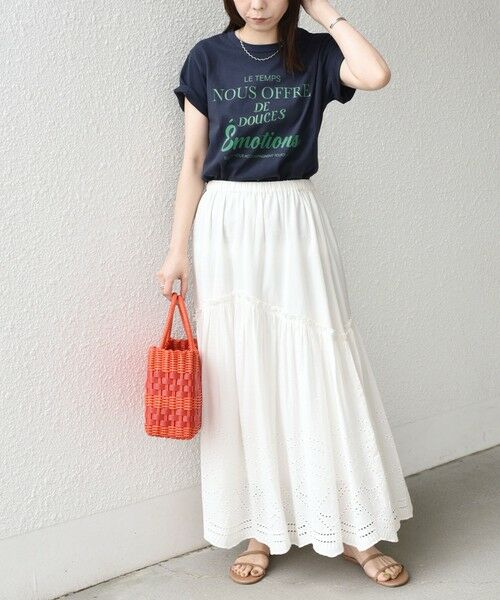 SHIPS / シップス Tシャツ | 《予約》SHIPS Colors:〈洗濯機可能〉フロッキー コンビ プリント TEE◆ | 詳細27