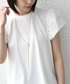 SHIPS / シップス Tシャツ | 《予約》【WEB限定】SHIPS Colors:〈手洗い可能〉異素材 フリルスリーブ カットソー◆