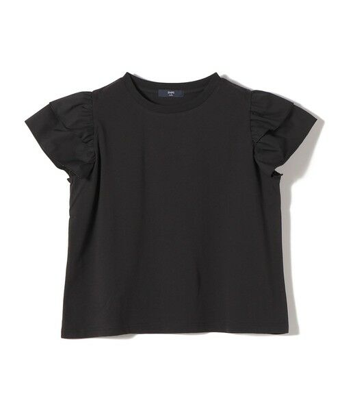 SHIPS / シップス Tシャツ | 《予約》【WEB限定】SHIPS Colors:〈手洗い可能〉異素材 フリルスリーブ カットソー◆ | 詳細10