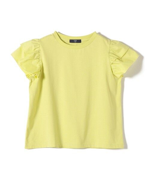 SHIPS / シップス Tシャツ | 《予約》【WEB限定】SHIPS Colors:〈手洗い可能〉異素材 フリルスリーブ カットソー◆ | 詳細17