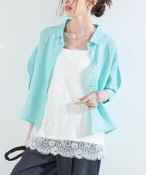 SHIPS / シップス タンクトップ | SHIPS Colors:〈手洗い可能〉オーバー レース タンクトップ | 詳細12