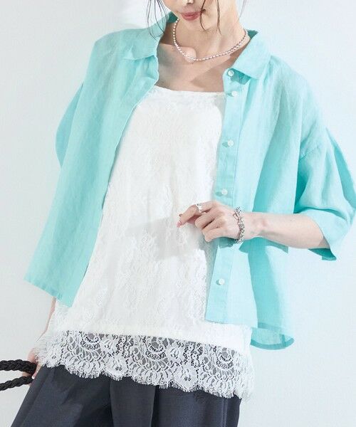 SHIPS / シップス タンクトップ | SHIPS Colors:〈手洗い可能〉オーバー レース タンクトップ | 詳細13
