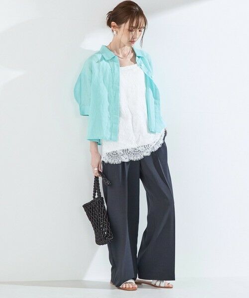 SHIPS / シップス タンクトップ | SHIPS Colors:〈手洗い可能〉オーバー レース タンクトップ | 詳細14